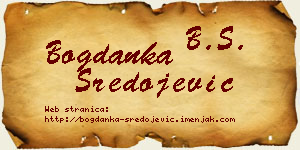 Bogdanka Sredojević vizit kartica